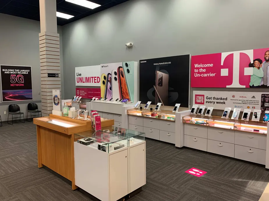 Interior photo of T-Mobile Store at Pittsburgh Mills Mall, Tarentum, PA