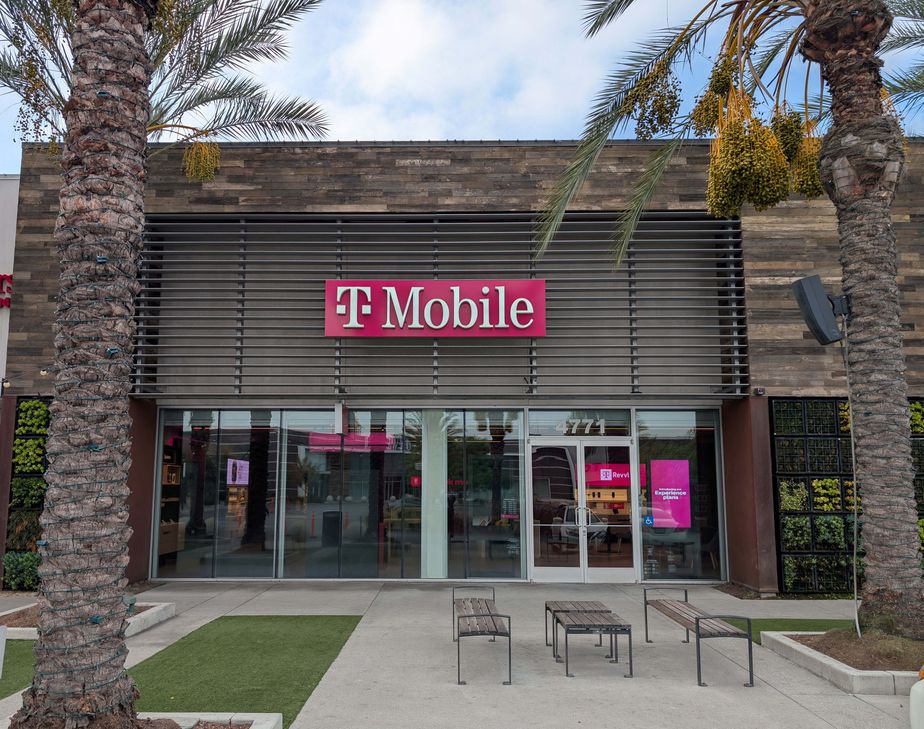  Exterior photo of T-Mobile Store at Azalea Shopping Center, South Gate, CA 