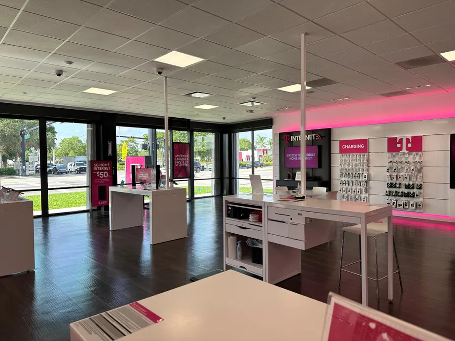 Interior photo of T-Mobile Store at W Hallandale Beach Blvd & NW 8th Ave, Hallandale, FL