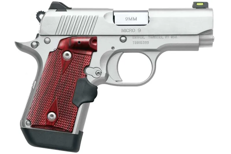 Kimber Micro 9 Stainless Rosewood 9mm 3.15" Pistol w/ Crimson Trace Lasergrips 3700482 - Kimber