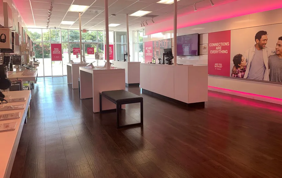 Interior photo of T-Mobile Store at Eva St & Liberty St, Montgomery, TX