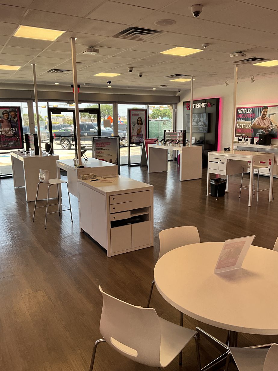 Interior photo of T-Mobile Store at W Main St & S Edmonds Ln, Lewisville, TX