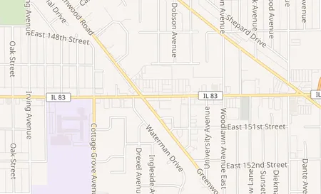 map of 1019 E. Sibley Blvd Dolton, IL 60419
