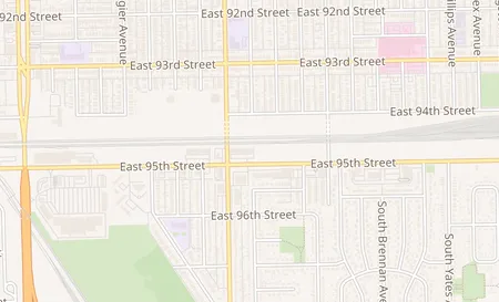 map of 2024 East 95th Street Chicago, IL 60617