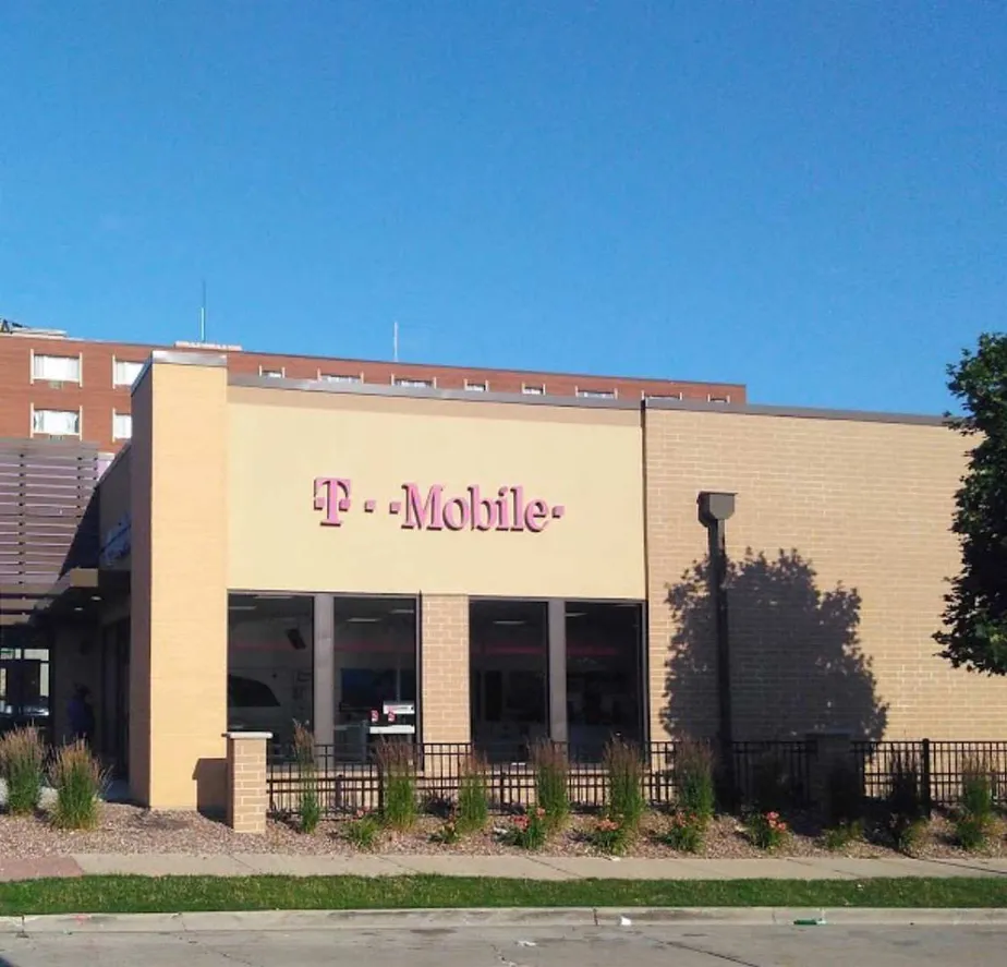Exterior photo of T-Mobile store at W Wisconsin Ave & N 22nd St, Milwaukee, WI