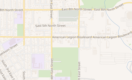 map of 1685 American Legion Boulevard Mountain Home, ID 83647