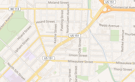 map of 2827 E Washington Ave Madison, WI 53704