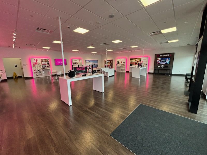 Interior photo of T-Mobile Store at Russ & Barber, Waynesville, NC
