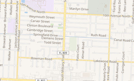 map of 3546 S Military Trl Greenacres, FL 33463