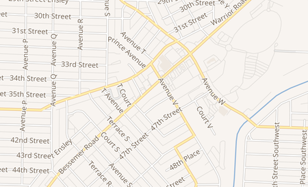 map of 2145 D Bessemer Rd Birmingham, AL 35208