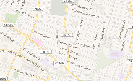 map of 551 Amboy Ave Perth Amboy, NJ 08861