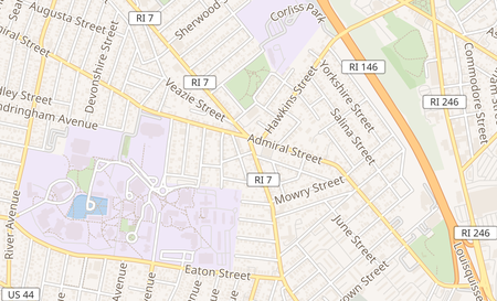 map of 570 Douglas Avenue Providence, RI 02908