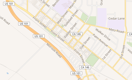 map of 713 Front St Soledad, CA 93960