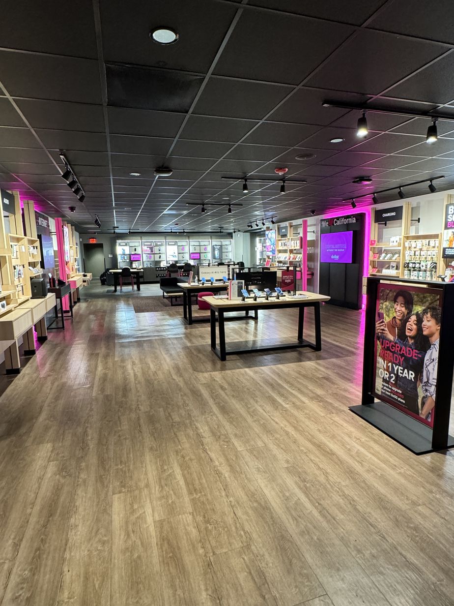 Interior photo of T-Mobile Store at Beverly Center, Los Angeles, CA
