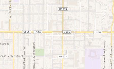 map of 8028 SE Powell BLVD 105 Portland, OR 97206