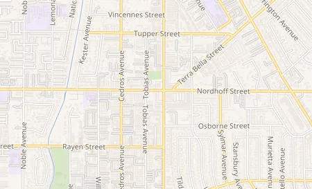 map of 9075 Van Nuys Blvd Panorama City, CA 91402