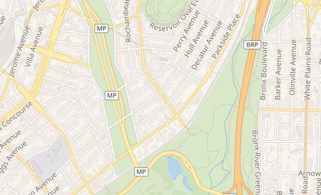 map of 332 E 204th St Bronx, NY 10467