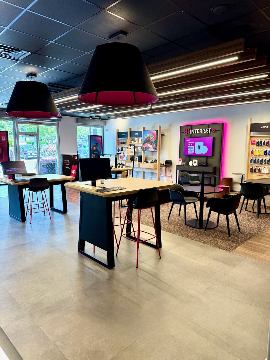 Interior photo of T-Mobile Store at Fayetteville Rd & E NC Hwy 54, Durham, NC