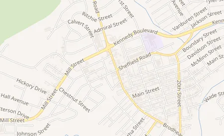 map of 2687 Brodhead Rd 1 Aliquippa, PA 15001