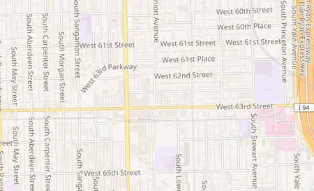 map of 6237 S Union Ave Unit D Chicago, IL 60621