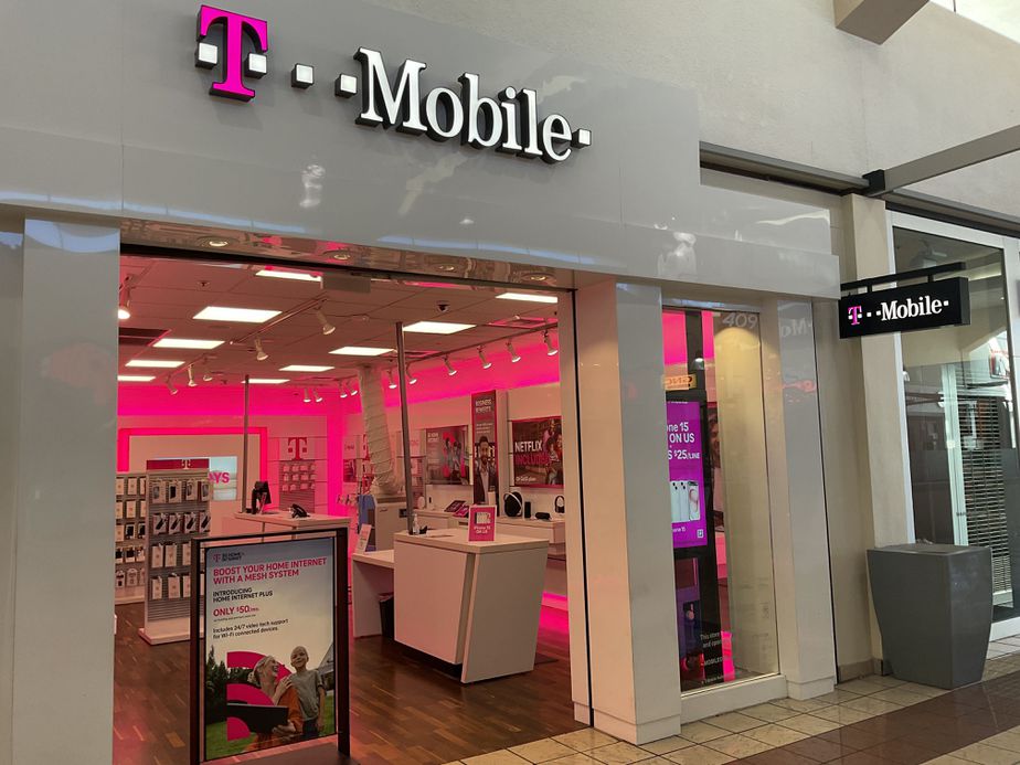 Exterior photo of T-Mobile Store at Weberstown Mall, Stockton, CA