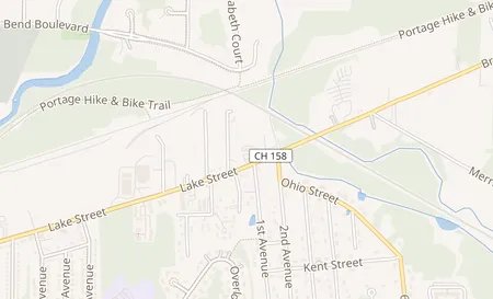 map of 1139 Lake St. Kent, OH 44240