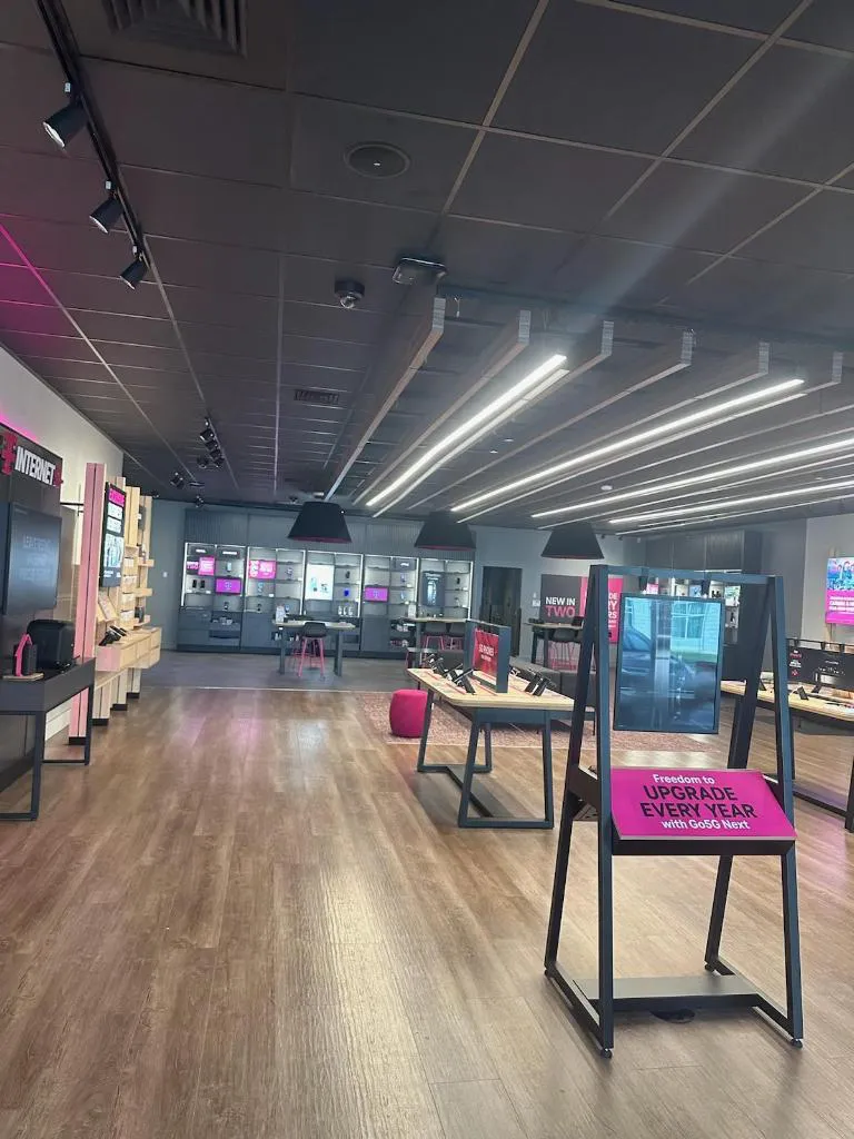 Interior photo of T-Mobile Store at Toringdon Market, Charlotte, NC
