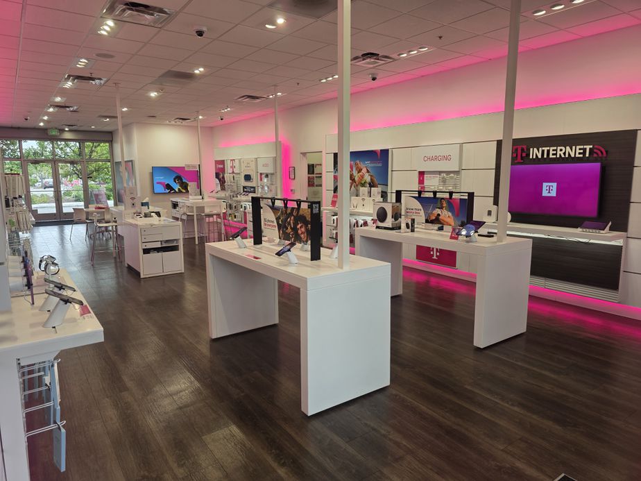Interior photo of T-Mobile Store at Stevens Creek & Saich Way, Cupertino, CA