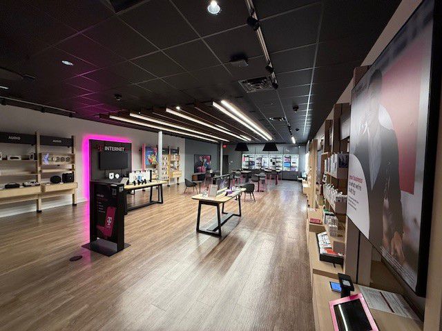 Interior photo of T-Mobile Store at Stratford Rd & Lower Mall Dr, Winston-Salem, NC