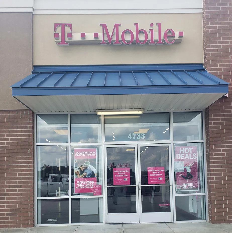 Exterior photo of T-Mobile store at Ramsey Street & Treetop Dr, Fayetteville, NC