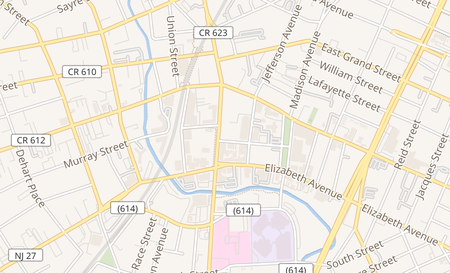 map of 35 Broad St Elizabeth, NJ 07201