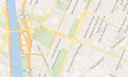 map of 94 E 161st St Bronx, NY 10451