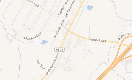 map of 5865 B S. Main St Salisbury, NC 28147