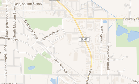 map of 442 S. Eastwood Dr Woodstock, IL 60098