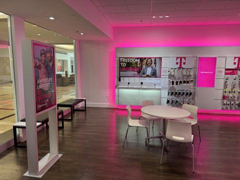 Interior photo of T-Mobile Store at Quaker Bridge Mall, Lawrence Township, NJ