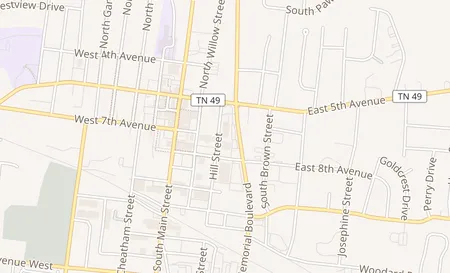 map of 517 Memorial Blvd Springfield, TN 37172