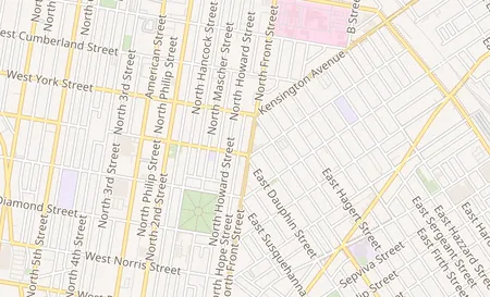 map of 2306 N Front St Philadelphia, PA 19133
