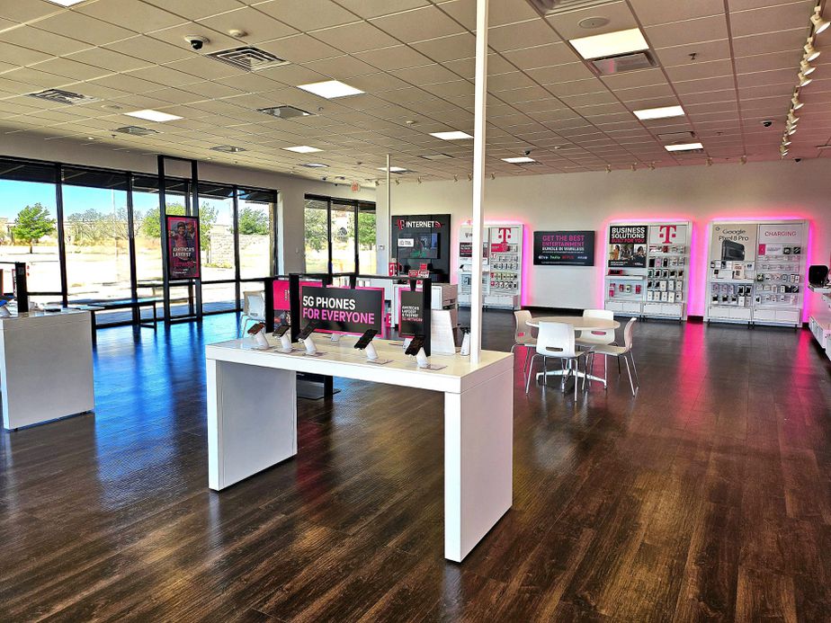 Interior photo of T-Mobile Store at Canyon West, Lubbock, TX