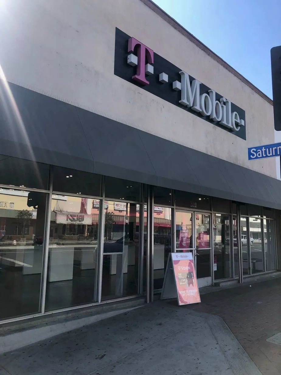  Exterior photo of T-Mobile store at Pacific & Saturn, Huntington Park, CA 