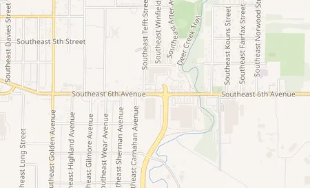 map of 3150 Se 6Th Ave Topeka, KS 66607