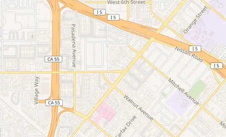 map of 17311 McFadden Ave. Ste. D Tustin, CA 92780