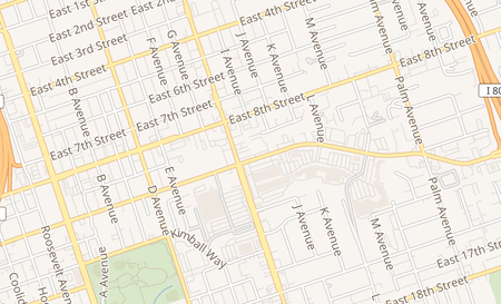 map of 1021 Highland Avenue National City, CA 91950