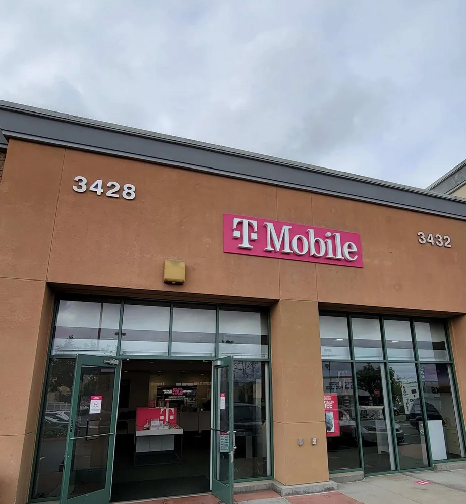 Exterior photo of T-Mobile store at College Ave & College Grove Dr, San Diego, CA