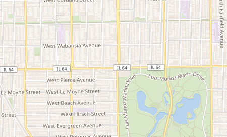 map of 3205 W North Ave Chicago, IL 60647