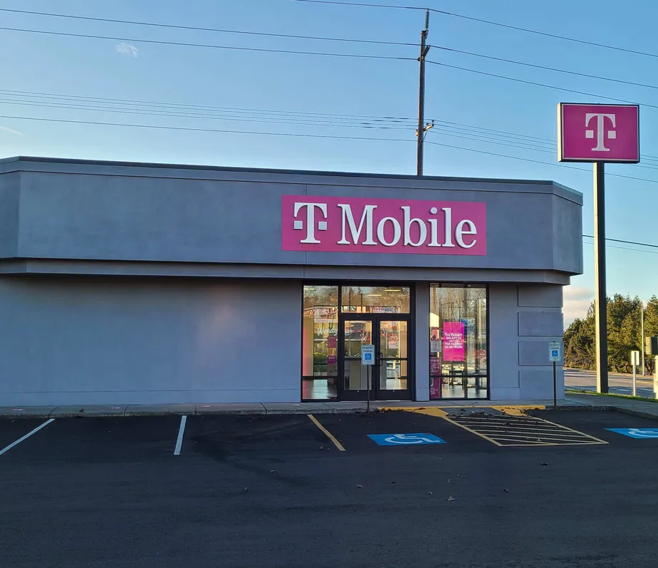 Exterior photo of T-Mobile store at E 1st St & S Golf Course Rd, Port Angeles, WA