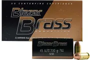 CCI Blazer Brass .45 Auto 230 Grain FMJ, 50 Rounds 5230 | 5230