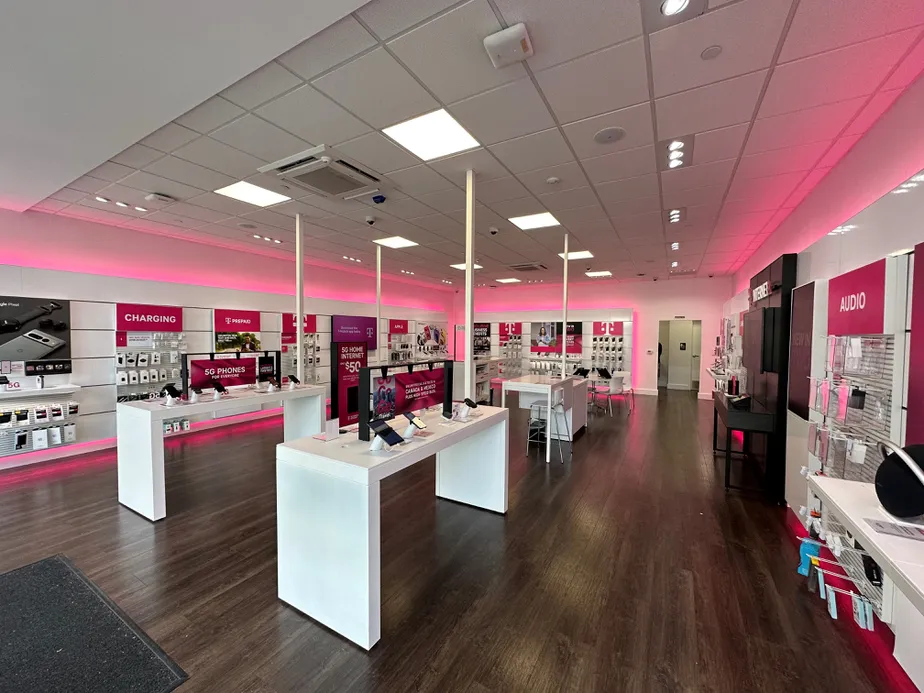 Interior photo of T-Mobile Store at Arsenal Yards, Watertown, MA