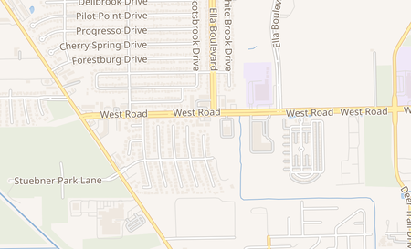map of 907 West Rd Houston, TX 77038