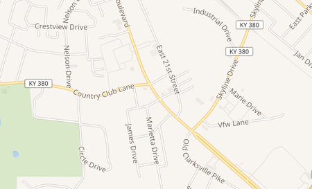 map of 2709 Ft. Campbell Blvd Ste. B Hopkinsville, KY 42240