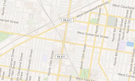 map of 2701 N. Broad St. Philadelphia, PA 19132